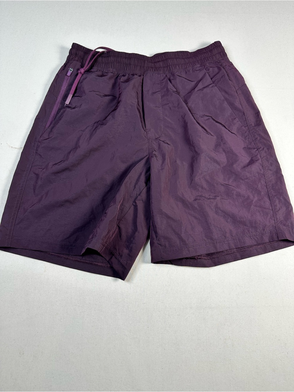 Men's Athletic Shorts — Deep Plum Performance Small